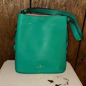 Kate Spade Green Leather Shoulder Bag